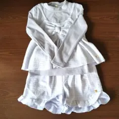 女の子用☆ツイード風セットアップ130cm☺
