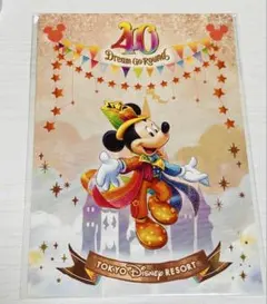 ディズニーリゾート40周年限定 ポストカード ミッキー