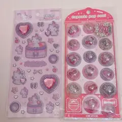 サンリオ カプセルポップシール ハローキティ　キラキラジュエルシール　チャーミー