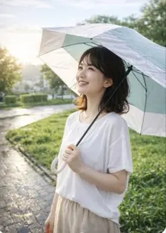 MASCLUB 折りたたみ傘 晴雨兼用 UVカット99%