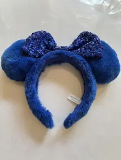 青色 ミッキー耳カチューシャ