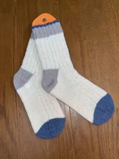 ハンドメイド 手編みソックス 靴下