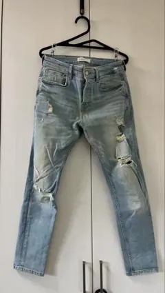 ZARA MAN ダメージ加工 スキニージーンズ EUR 40