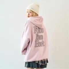 ラブトキ 裏起毛ピンクパーカー