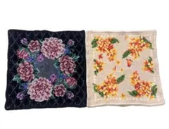 FEILER フェイラー USED ロマンス オスマンサス ハンカチ2点セット