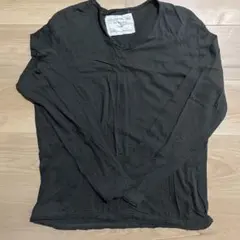 beams カーキ ロングスリーブ Tシャツ L