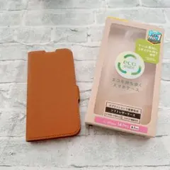 ソ　iPhone 14 Pro 手帳型ケース キャメル シンプル　ソフトレザー