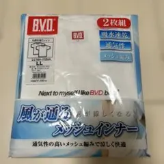 B.V.D メンズ インナーTシャツ メッシュ 1枚 ホワイト LLサイズ