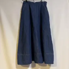 ◆しまむら◆ デニムロングスカート　後ろゴム