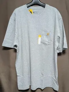 未使用 Carhartt ポケットTシャツ L　グレー　K87