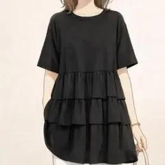 五分丈チュニック　ワンピース