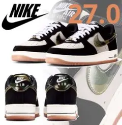 ■新品27.0cm■ナイキ エア フォース 1 LOW レトロ ブラック/迷彩