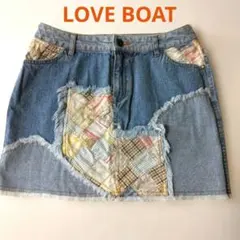 LOVE BOAT パッチワークHANDWASH デニムスカートのサムネイル