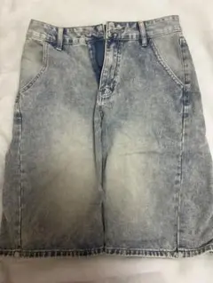 デニム ハーフパンツ ライトブルー