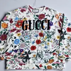 10440【美品・近年モデル】グッチ☆スパンコール シルクジャケット　花柄 10440【美品・近年モデル】グッチ☆スパンコール シルクジャケット 花