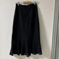 黒レースフレアロングスカート　2点セット　最終値下げ‼️