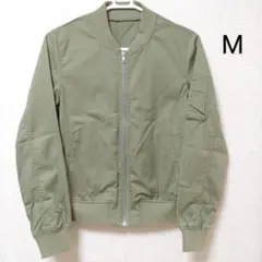 レディース　ブルゾンジャケット　M　カーキ　春