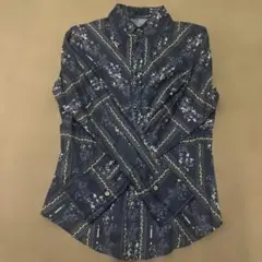 Paul Smith Black ダークグレー　花柄 長袖シャツのサムネイル