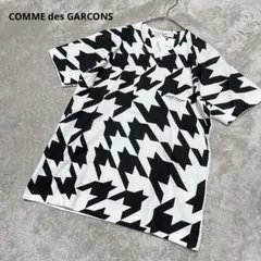 新品　訳あり　コムデギャルソン　ビッグ千鳥柄　ロゴ　カットソー　Tシャツのサムネイル