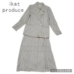 31ikat produce　スカートスーツ　セットアップ　春ジャケットチェック