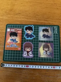 名探偵コナンちぢませ隊ステッカーコレクション コナン・灰原哀 4枚セット