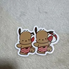 スシロー　はぴだんぶいコラボピック　 日焼けポチャッコ