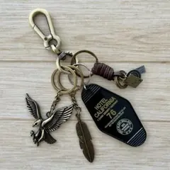 キーホルダー　カラビナ　アメカジ　ストリート　古着　y2k　ゴールド