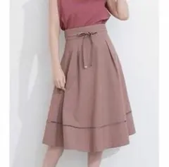 美品✨プロポーションボディドレッシング ヘムフレアスカート モカ サイズ2のサムネイル