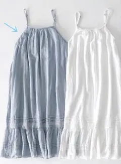 サマンサモスモス メッシュ柄キャミワンピース　サックス　水色　sm2 ガーリー