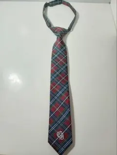 【美品】コムサイズム　子供用チェック柄ネクタイ