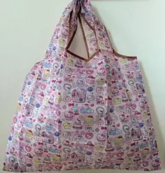 ラスト‼️【新品】ハローキティ キャラクターエコバッグ 大容量 ピンク