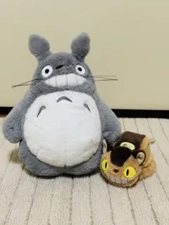 【新品未使用】トトロとネコバス ぬいぐるみ2点セット