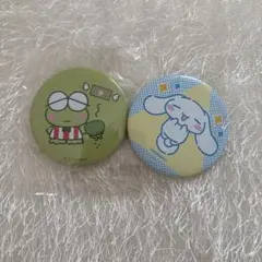 サンリオ　缶バッチ　シナモン　ケロケロけろっぴ