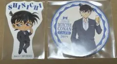 名探偵コナン コースター/ステッカー 工藤新一 2点セット