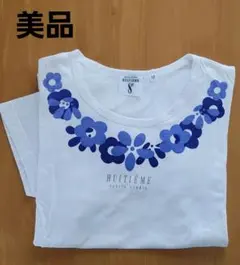 HUITIEME 半袖 Tシャツ ホワイト 花柄のサムネイル