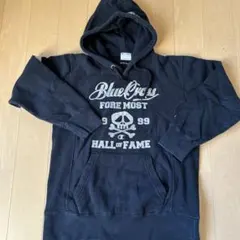 ブルークロス×Champion Reverse Weave ブラックパーカー M