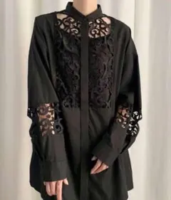 美品 AMERI UND EMBROIDERY LACE BLOUSE