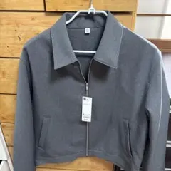 GU ジップアップシャツ グレー Mのサムネイル