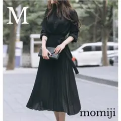 M ワンピース レディース ロング ママ セレモニー スーツ 黒 卒園式 卒業式