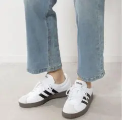 新品 adidas コートベース スニーカー 23ローカット ホワイト