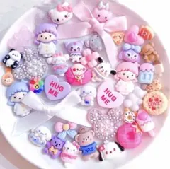 デコパーツ ハンドメイド パーツ レジン カボション まとめ売り リボン 426