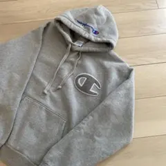Champion グレー パーカー フード付き