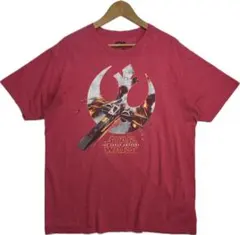 STAR WARS スターウォーズ　フォースの覚醒　映画　ムービーtシャツ　赤