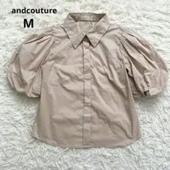 andcouture アンドクチュール　パフスリーブブラウス