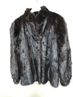 ●底値セール・超美品・SAGA ミンク 本毛皮ファーコート・size11・DB系