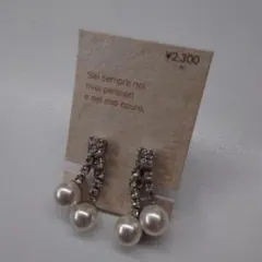 フェイクパール　イヤリング　新品未使用