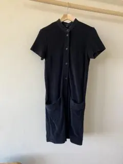 COS パイル生地　オールインワン　ネイビー　短パンのサムネイル