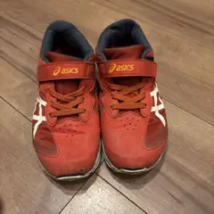 asics キッズスニーカー レッド21センチ