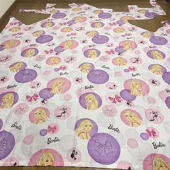 ビンテージシーツ　Barbie バービー　フラットシーツ