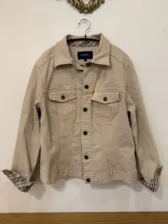 J*N様 N0311-09★BURBERRY LONDON ベージュ デニムジャ